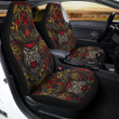Red Gorilla Samurai Print Car Seat Covers