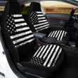 American Flag Black Print Car Seat Covers