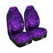 Disco Lights Purple Print Pattern Car Seat Covers