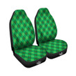 Argyle Green Print Pattern Car Seat Covers