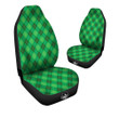 Argyle Green Print Pattern Car Seat Covers