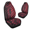 Red Snakeskin Print Car Seat Covers
