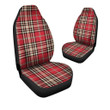 Red Plaid Tartan Scottish Car Seat Covers