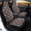 Celestial Gold And Blue Print Pattern Car Seat Covers