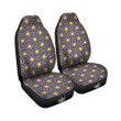 Celestial Gold And Blue Print Pattern Car Seat Covers