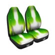Alien Light Green Print Car Seat Covers