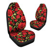 Red Rose Floral Car Seat Covers