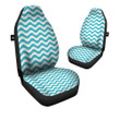 Aqua Wave Striped Print Car Seat Covers