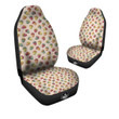 Acorn Beige Color Print Pattern Car Seat Covers