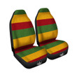 Reggae Knitted Print Pattern Car Seat Covers