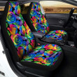 Rainbow Roses Lgbt Pride Print Pattern Car Seat Covers