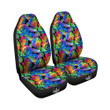 Rainbow Roses Lgbt Pride Print Pattern Car Seat Covers