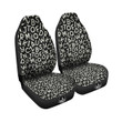 Alphabet Black Print Pattern Car Seat Covers