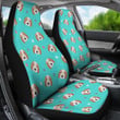 Beagle Paw Pattern Print Universal Fit Car Seat Cover