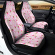 Alstroemeria Pink Print Pattern Car Seat Covers