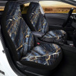 Black Gold Cracked Marble Car Seat Covers