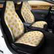 Beige And Melon Print Pattern Car Seat Covers