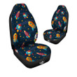 Rockets Space Print Pattern Car Seat Covers