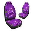 Alstroemeria Purple Print Car Seat Covers