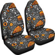 Fastfood Print Pattern Universal Fit Car Seat Covers