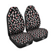 Casino Card Red And Black Print Pattern Car Seat Covers