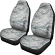 Air Force Military Camouflage White Snow Camo Pattern Print Universal Fit Car Seat Cover