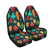 Decorations Christmas Vintage Print Pattern Car Seat Covers