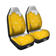 Beer Foam And Bubbles Cartoon Print Car Seat Covers