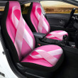 Cancer Breast Little Ribbon Print Car Seat Covers