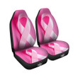 Cancer Breast Little Ribbon Print Car Seat Covers