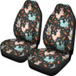 Carrot Rabbit Bunny Pattern Print Universal Fit Car Seat Cover