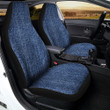 Denim Jeans Navy Blue Print Car Seat Covers