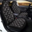 Black And White Drum Print Pattern Car Seat Covers