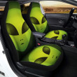 Alien Face Green Print Car Seat Covers