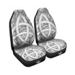 Celtic Trinity Knot White Symbol Print Car Seat Covers