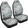Air Force Military Camouflage White Snow Camo Pattern Print Universal Fit Car Seat Cover
