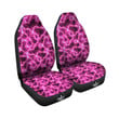 Abstract Pink Electrical Sparks Print Pattern Car Seat Covers