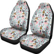 Ballet Girl Pattern Print Universal Fit Car Seat Cover
