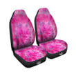 Double Pink Tie Dye Print Car Seat Covers