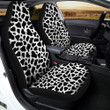 Black Cow Print Pattern Car Seat Covers