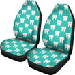 Dentistry Dentist Dental Tooth Pattern Print Universal Fit Car Seat Cover