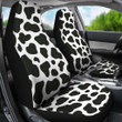 Black Cow Pattern Print Universal Fit Car Seat Cover