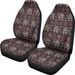 Red Elephant Aztec Pattern Print Universal Fit Car Seat Cover