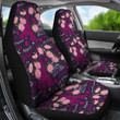Eiffel Tower Floral Pattern Print Universal Fit Car Seat Covers