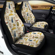 Ancient Egypt Text Print Pattern Car Seat Covers