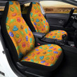 Cartoon Virus Print Pattern Car Seat Covers