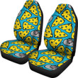Cheese Mouse Pattern Print Universal Fit Car Seat Covers