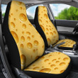 Cheese Surface Pattern Print Universal Fit Car Seat Covers
