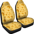Cheese Surface Pattern Print Universal Fit Car Seat Covers