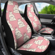Bichon Frise Dog Print Pattern Universal Fit Car Seat Covers